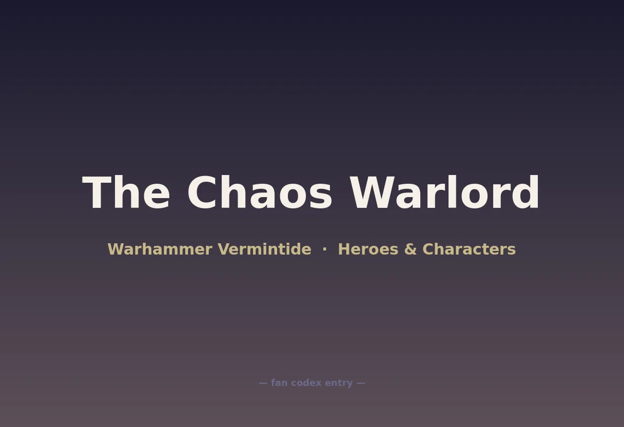 The Chaos Warlord