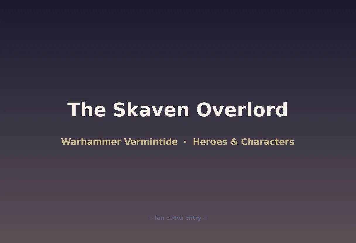 The Skaven Overlord