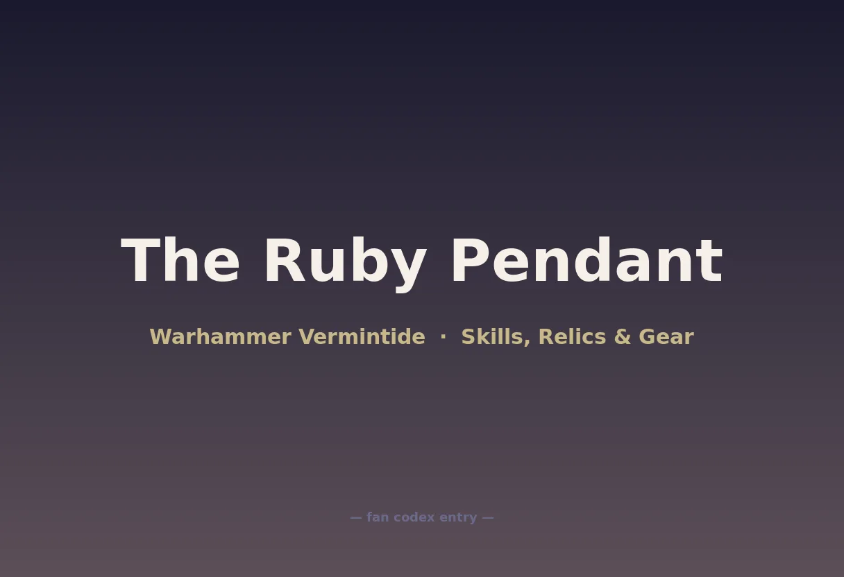The Ruby Pendant